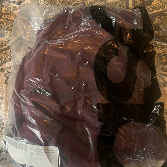 ASOS brand maroon/oxblood dress size uk18 new - Picture 5 of 6